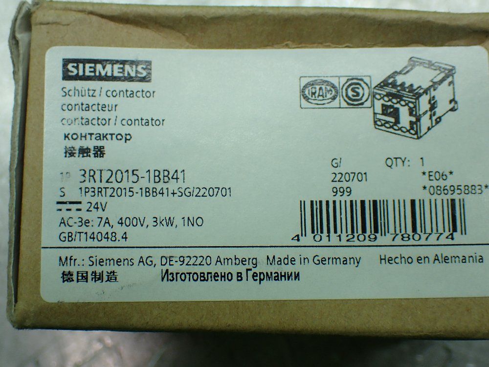 Siemens Power Contactor. - 3rt2015-1bb41