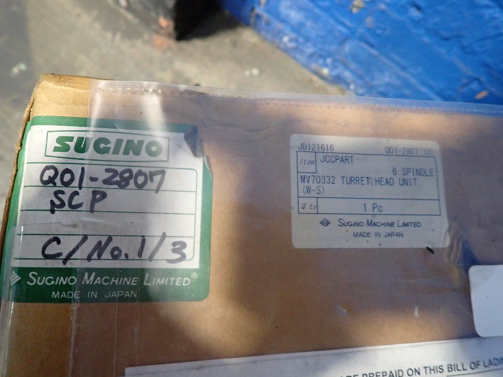 Sugino 6 Spindle Turret Head Unit - Mv70332