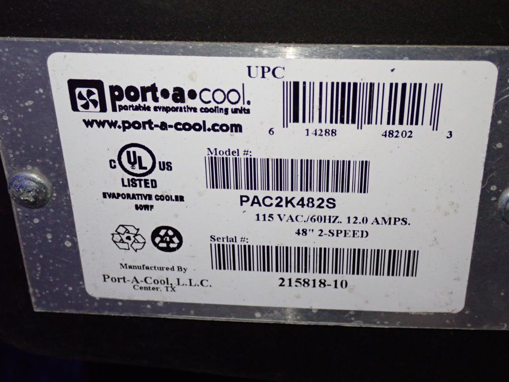 Portacool Portacool Pac2k482s Portable Evaporative Cooler
