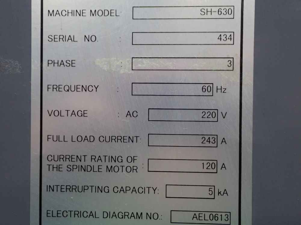 Mori Seiki 1999 Mori Seiki Sh-630 Cnc Hmc - Sh-630