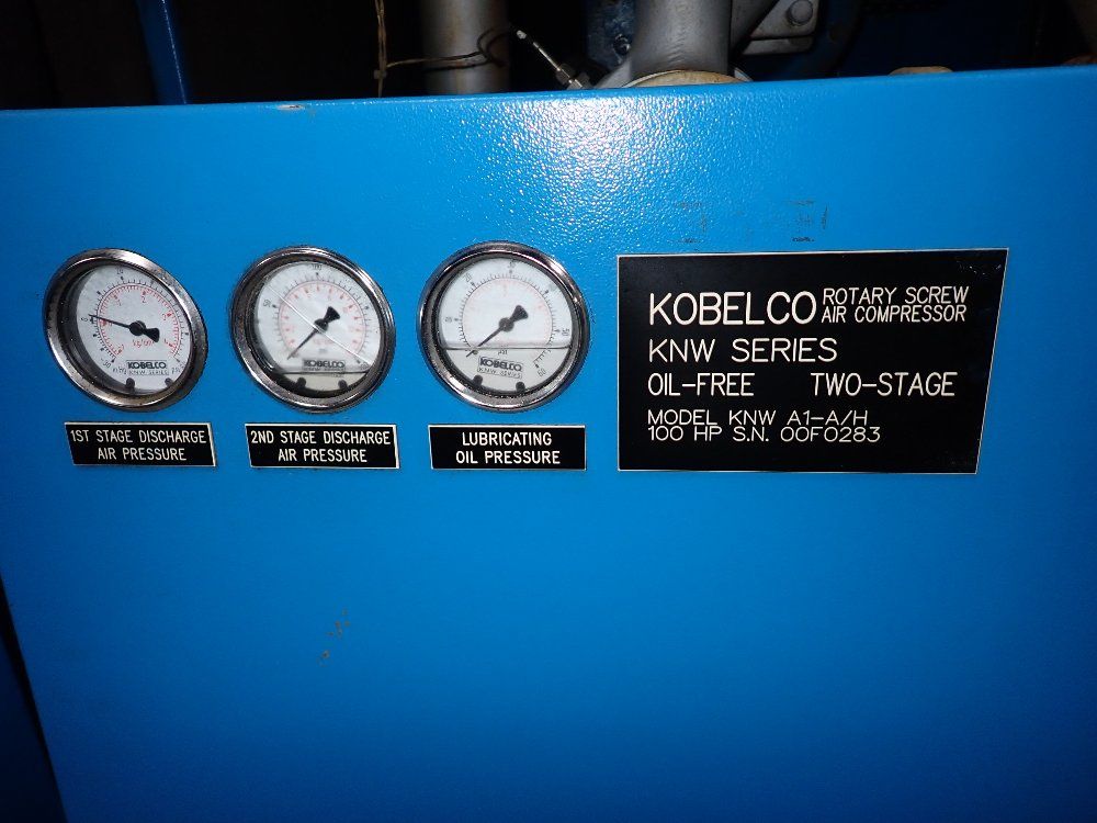 Kobelco Kobelco Knwa1ah Rotary Screw Air Compressor