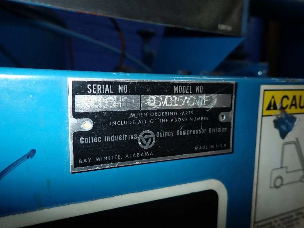 Quincy Quincy Qsvb15a0n1f Vacuum Pump