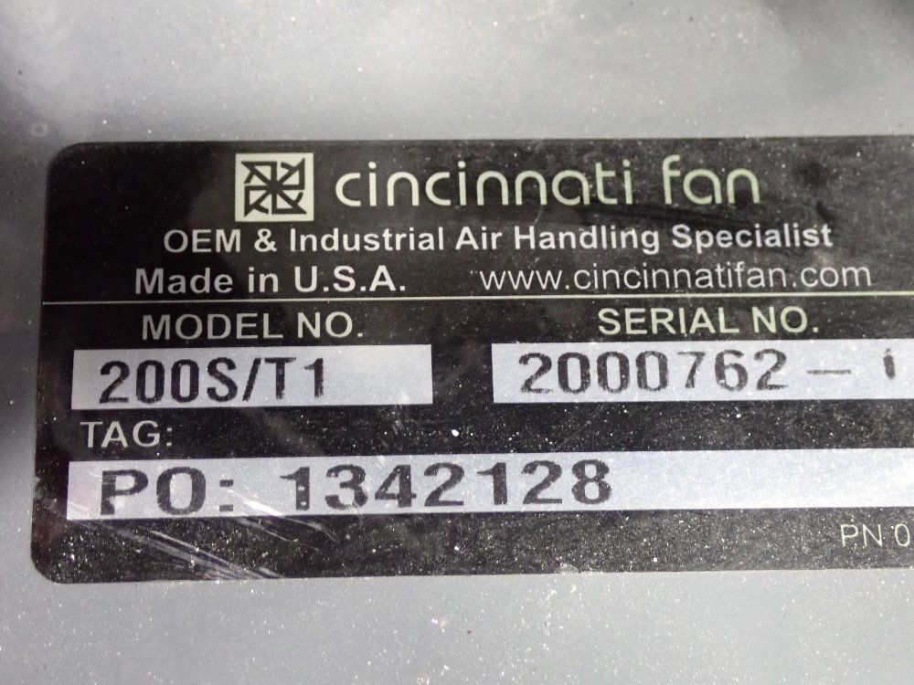 Cincinnati Fan Dust Collector