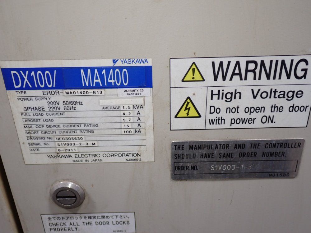 Yaskawa  Motoman Yaskawa  Motoman Ma1400 Robot