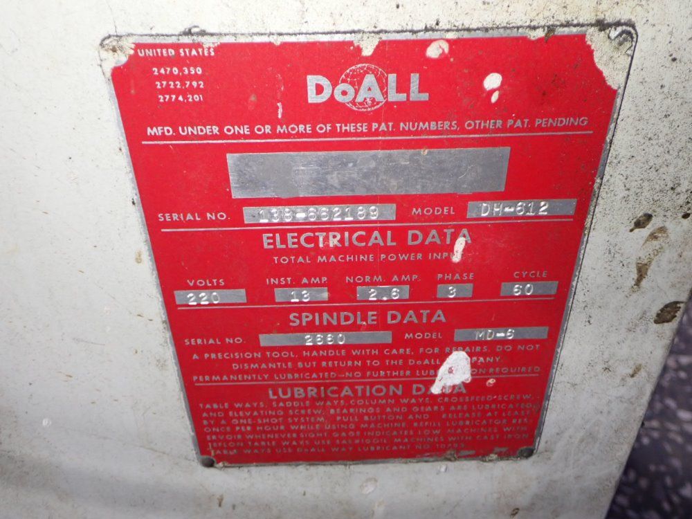 Doall Surface Grinder
