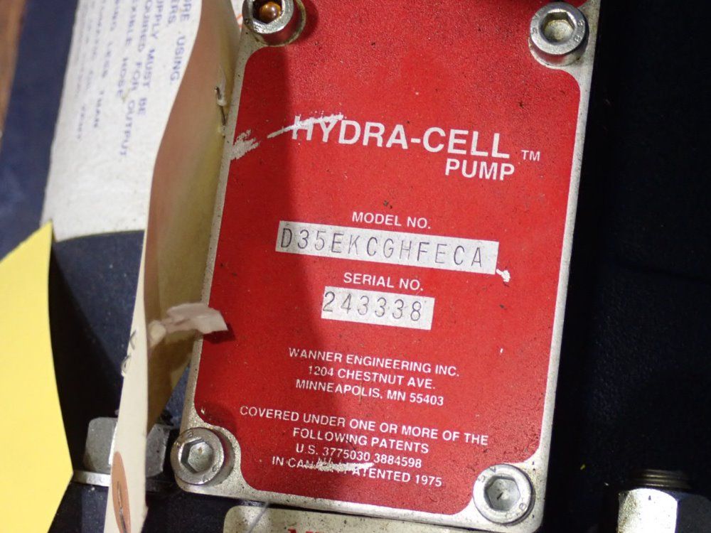 Wanner Engineering Inc Wanner Engineering Inc D35ekcghfeca Pump