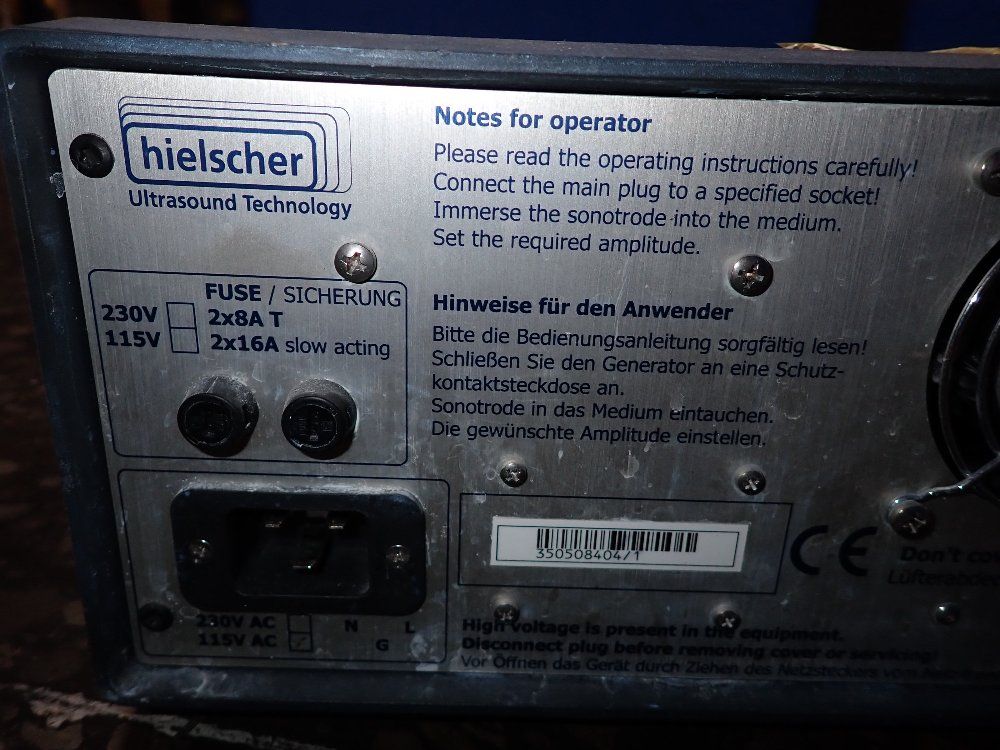 Hielscher Ultrasonic Control