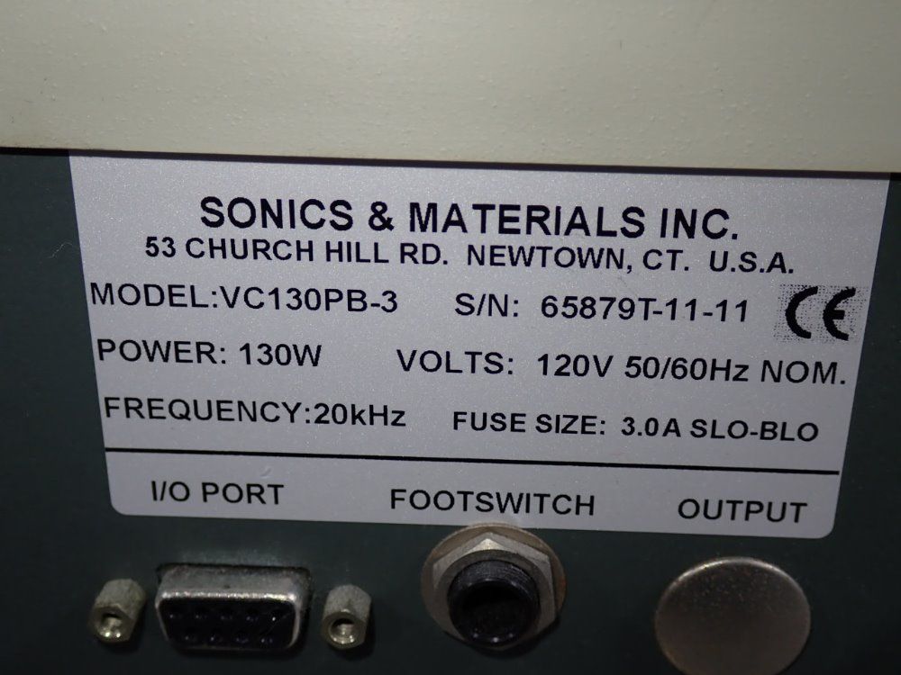 Sonics  Materials Ultrasonic Processor