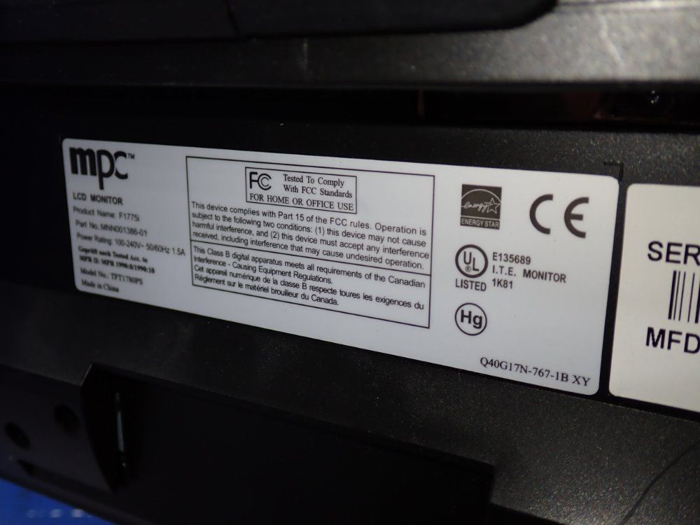 Mpc Lcd Monitor