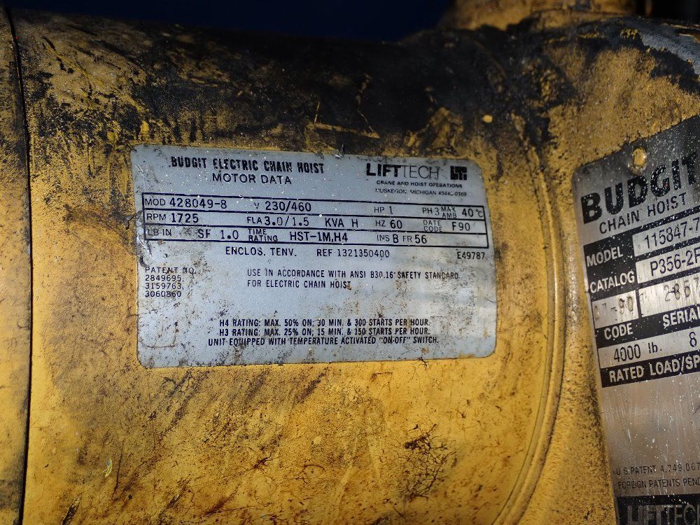 Budgit Electric Hoist