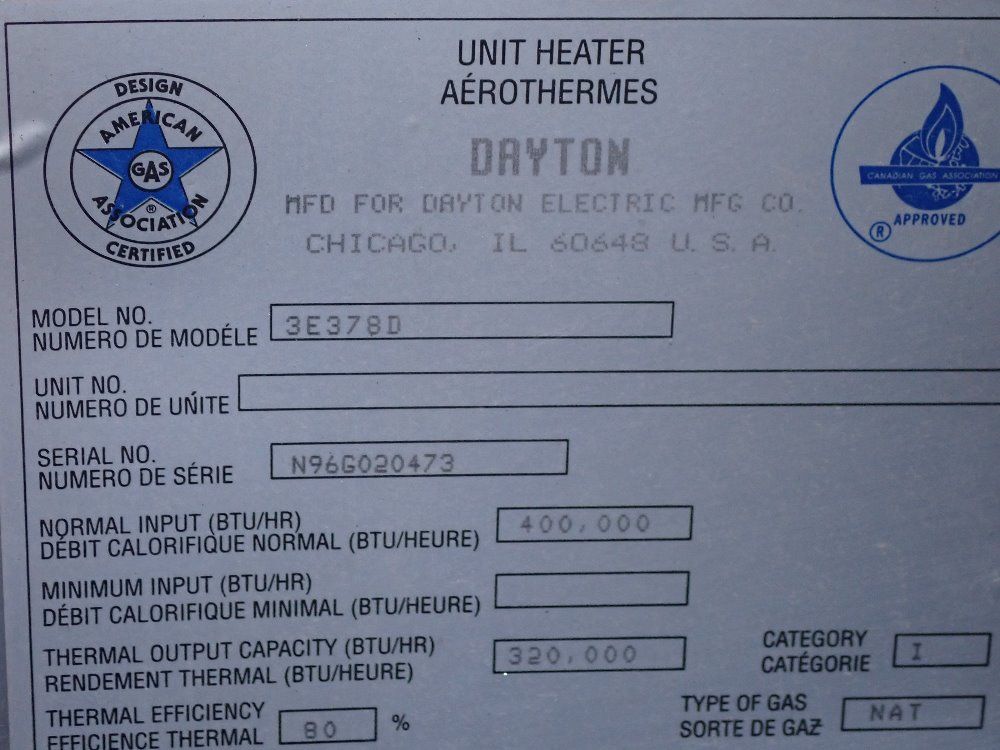  Natural Gas Heater