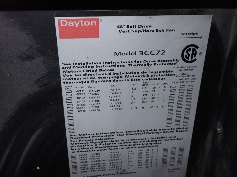 Dayton Exhaust Fan