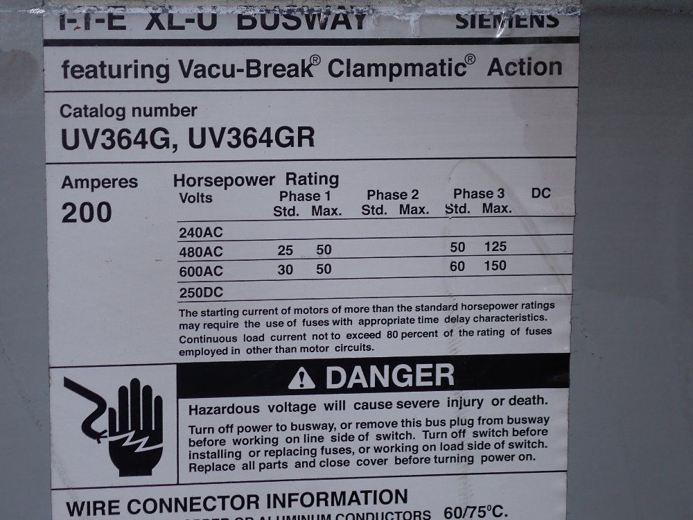 Ite Fusible Bus Plug