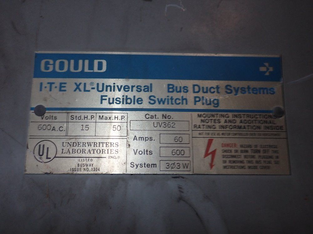 Ite Fusible Bus Plug