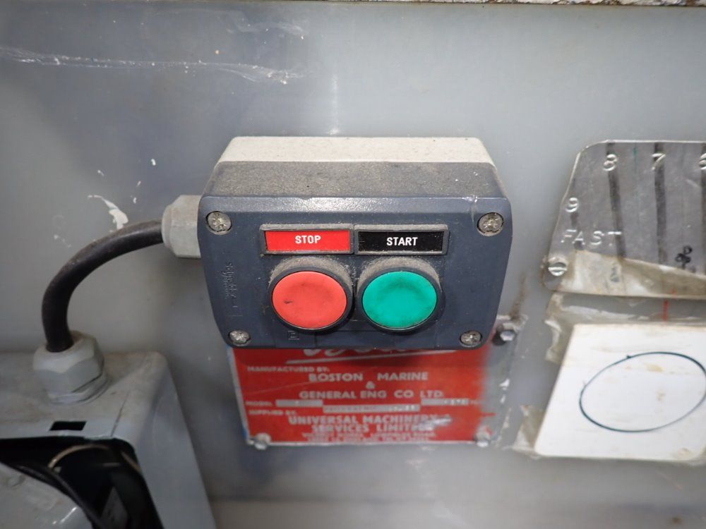 Boston Marine & General Eng Co 3 1/2"x22"x6" Universal Take-off Machine - D