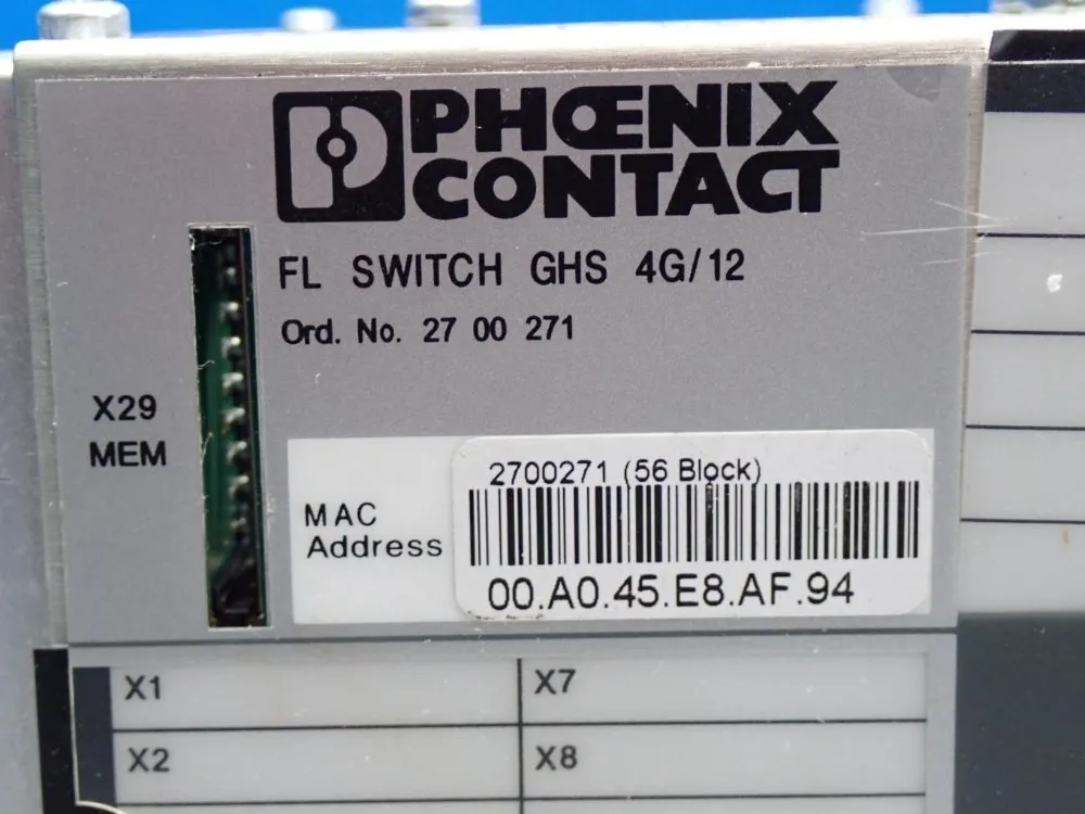 Phoenix Contact Industrial Ethernet Switch - 2700271