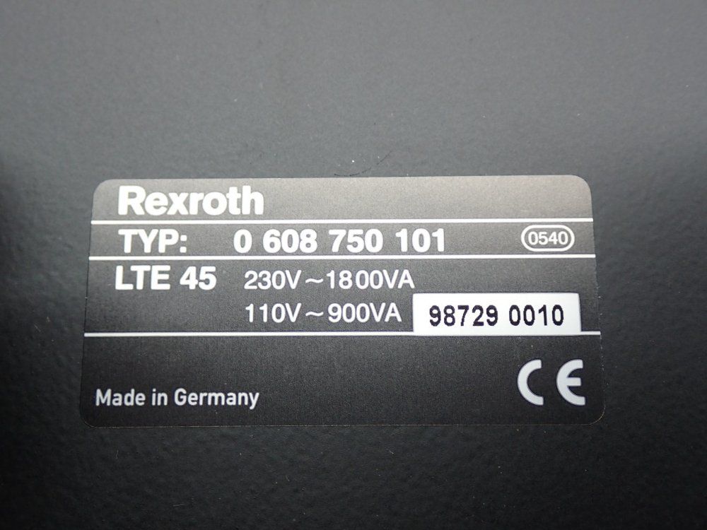 Rexroth Servo Amplifier Lte 12/45 - 0608750101