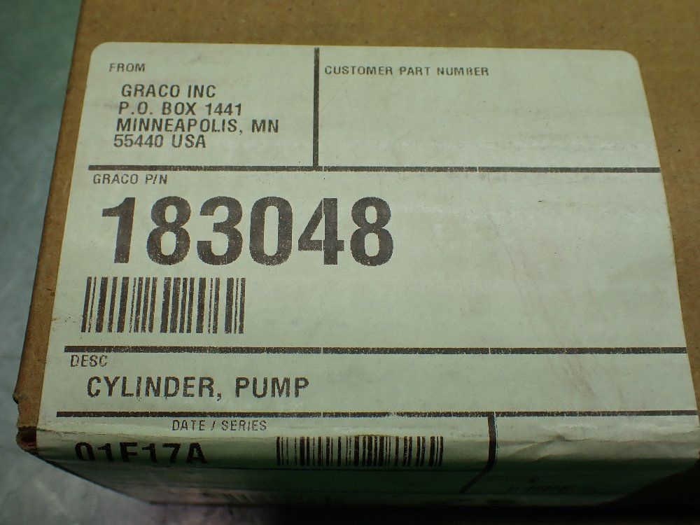 Graco 01f17a Chrome Pump Cylinder - 183048