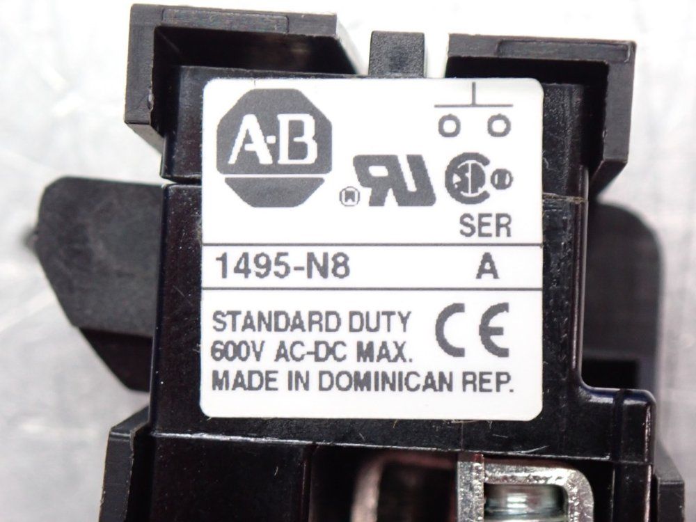 Allen Bradley Nema Switch Auxiliary Contact - 1495-n8