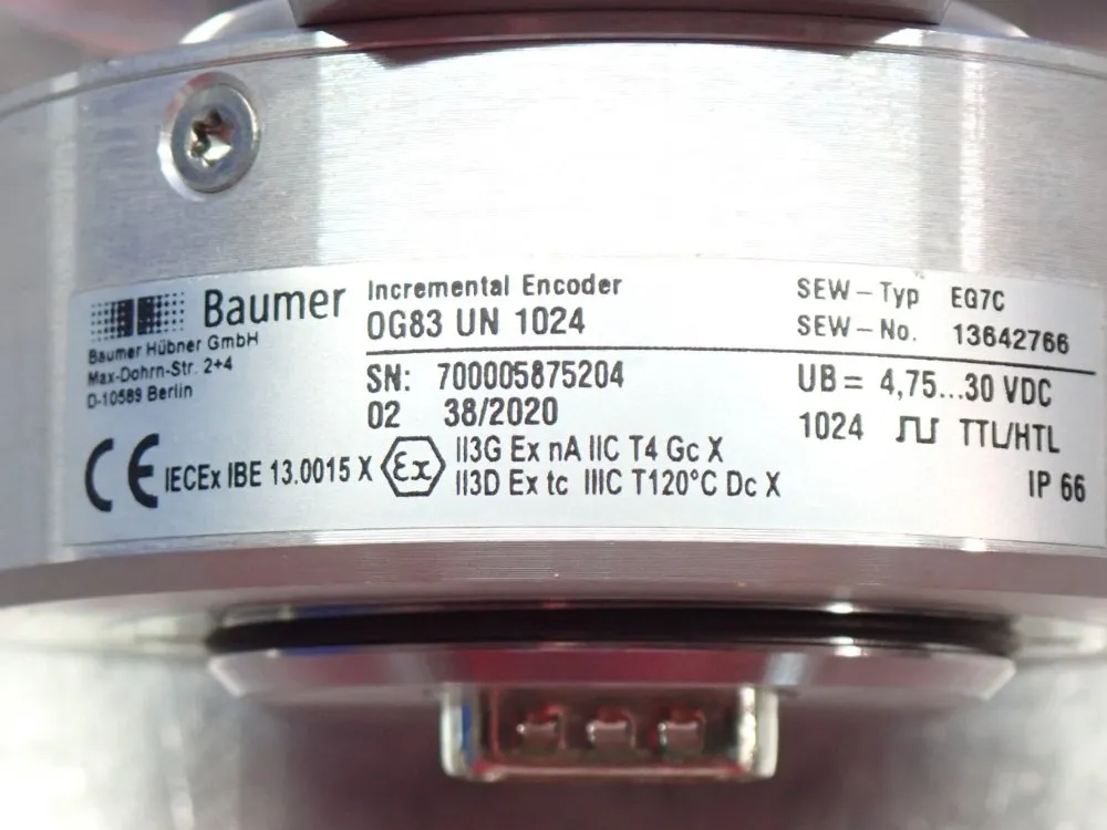 Baumer Incremental Encoder - Og83un1024