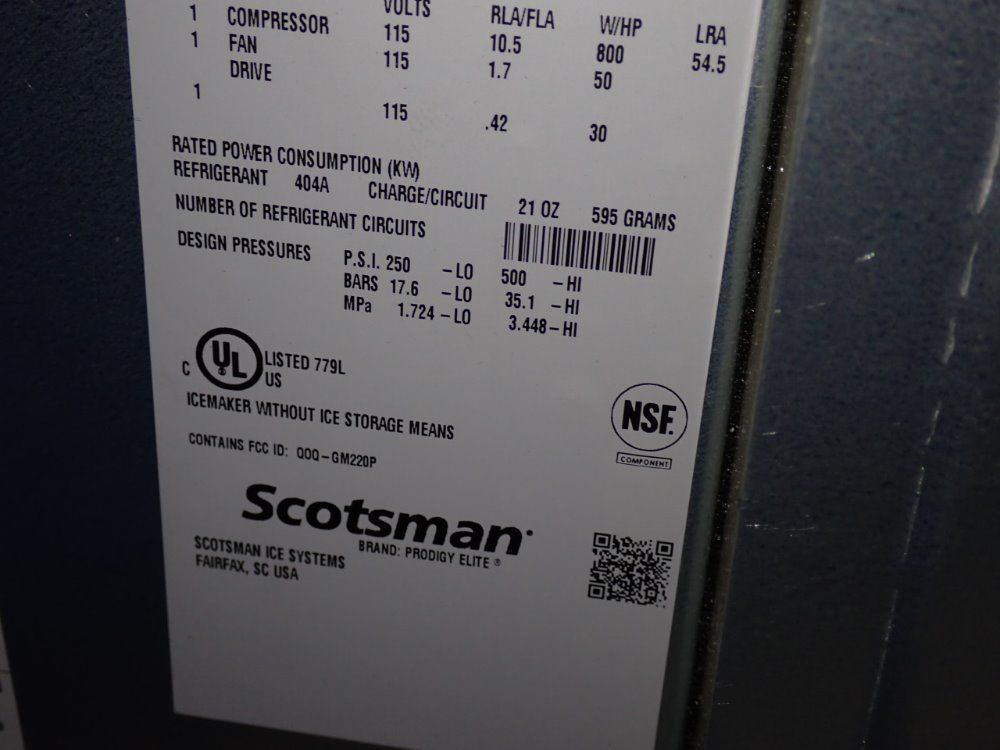 Scotsman Scotsman Mc0530ma1a Ice Maker