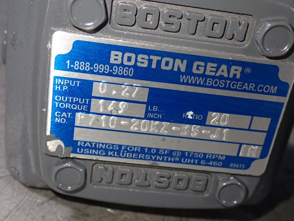 Boston Gear Gear Reducer