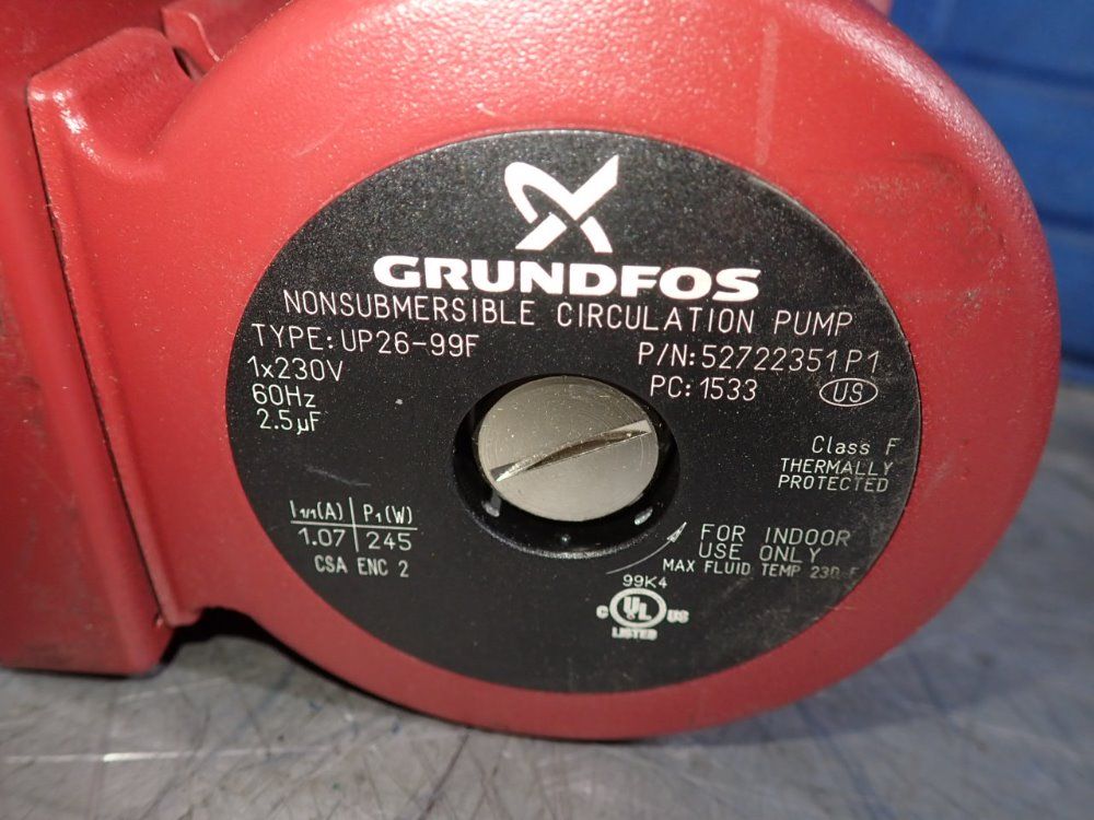 Grundfos Non Submersible Circulation Pump