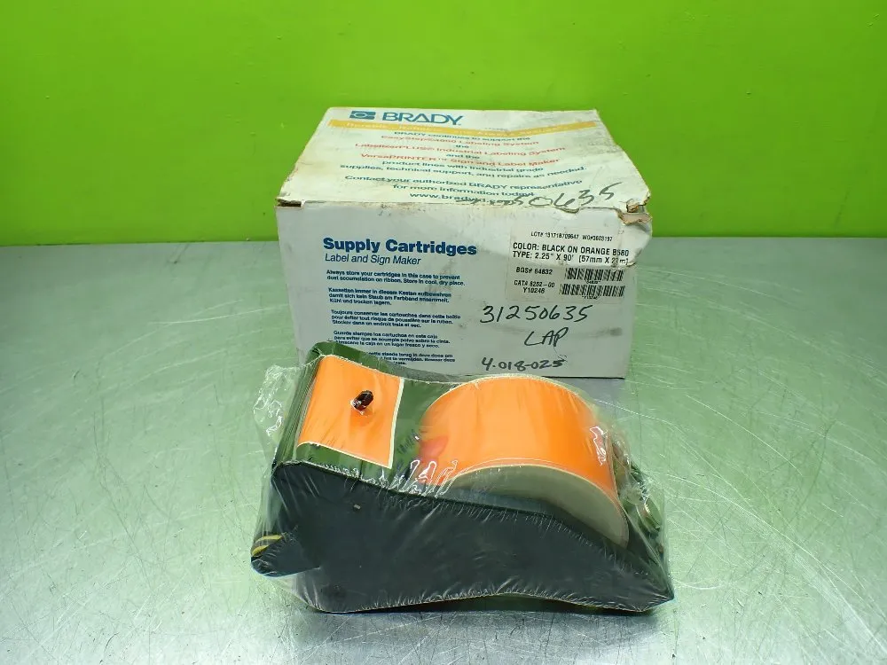 BLACK ON ORANGE SUPPLY CARTRIDGE