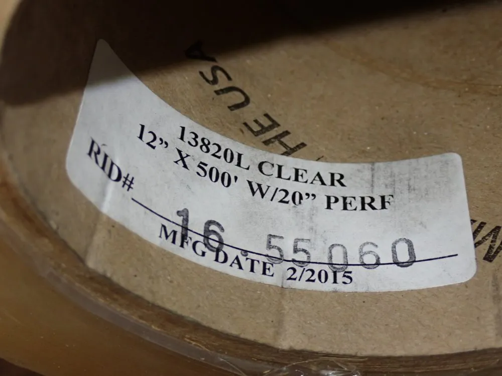 12"x500' Plastic Sheet Rolls