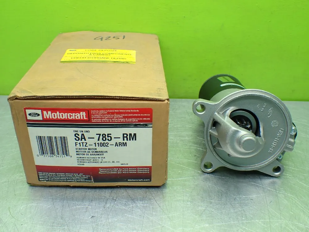 Motorcraft For 2.3l 140ci Gas Mfi Vin M - 2 Valve Sohc Starter Motor, Remanufactured - Sa-785-rm
