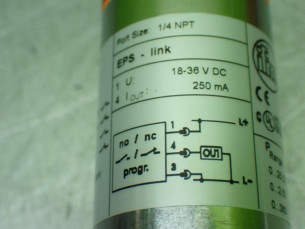 Ifm Pn-025-rbn14-hfpkg/us/ /v Pressure Sensor With Display - Pn5203