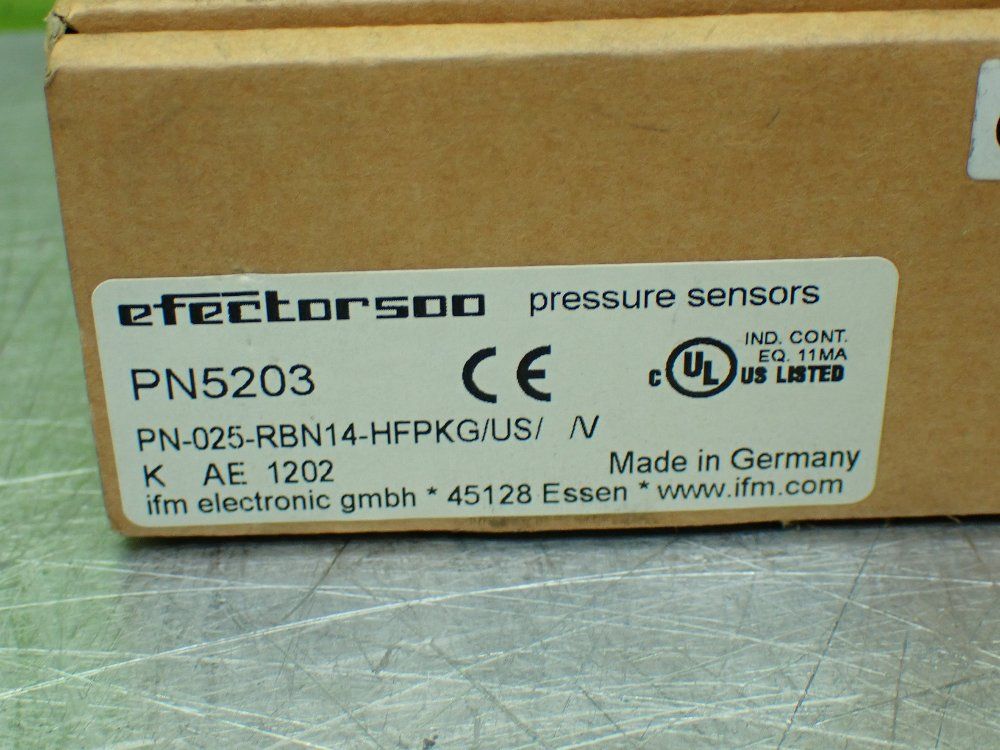 Ifm Pn-025-rbn14-hfpkg/us/ /v Pressure Sensor With Display - Pn5203
