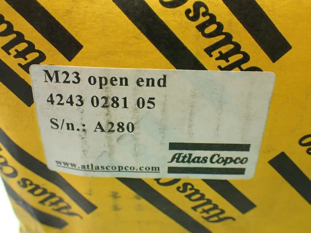 Atlas Copco Open Ended Cable. M23 - 4243028105