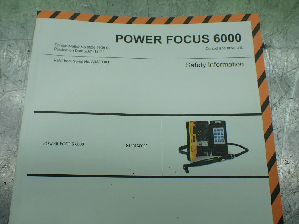 Atlas Copco Power Focus 6000 Tool Controller