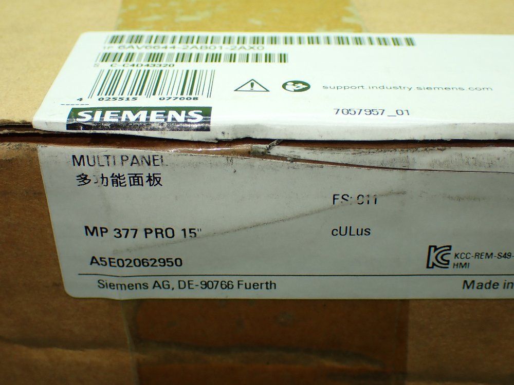 Siemens Multipanel Operator Panel