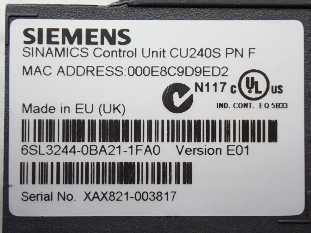 Siemens Sinamics Power Module 240 Verc01