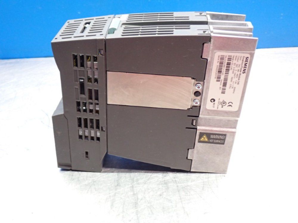Siemens 0.5hp Sinamics Power Module 240 Ver.b01 - 6sl3224-0be13-7ua0