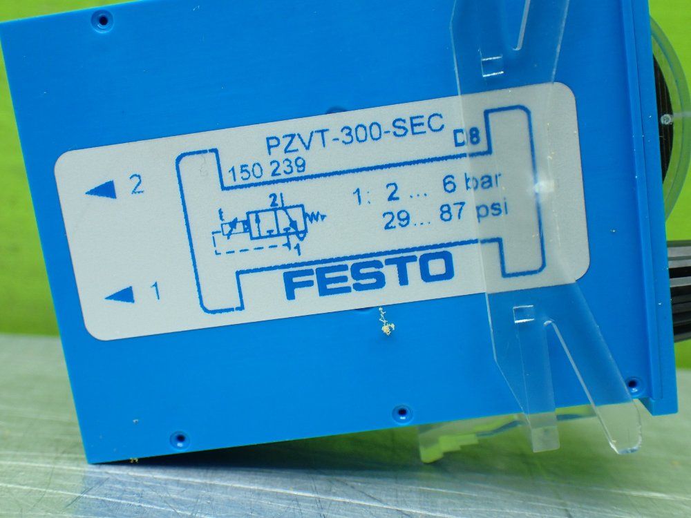 Festo 29-87psi Pneumatic Timer Valve. - Pzvt-300-sec