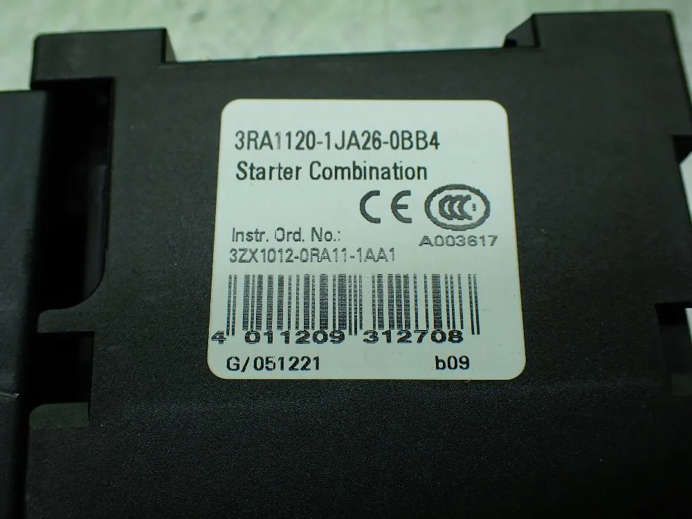 Siemens 24vdc Combination Starter. - 3ra1120-1ja26-0bb4