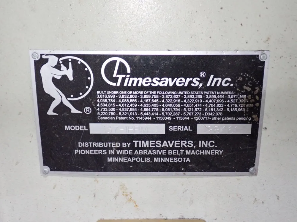 Timesavers Belt Sander