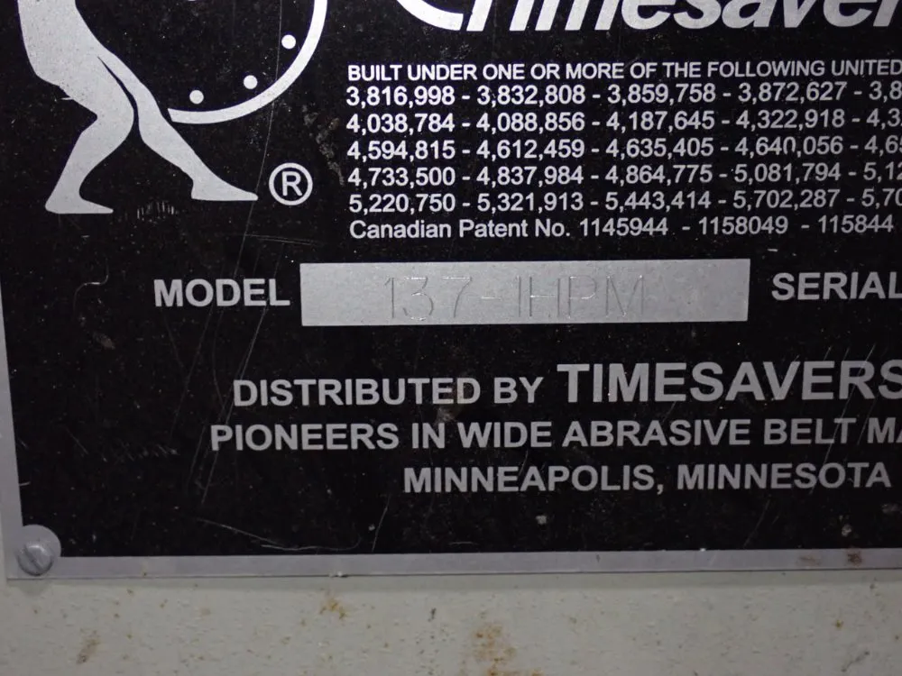 Timesavers Belt Sander