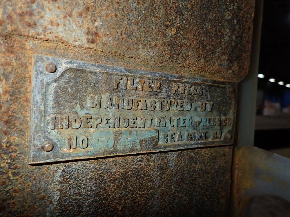 Independent Filter Press Co Independent Filter Press Co 50451 Filter Press