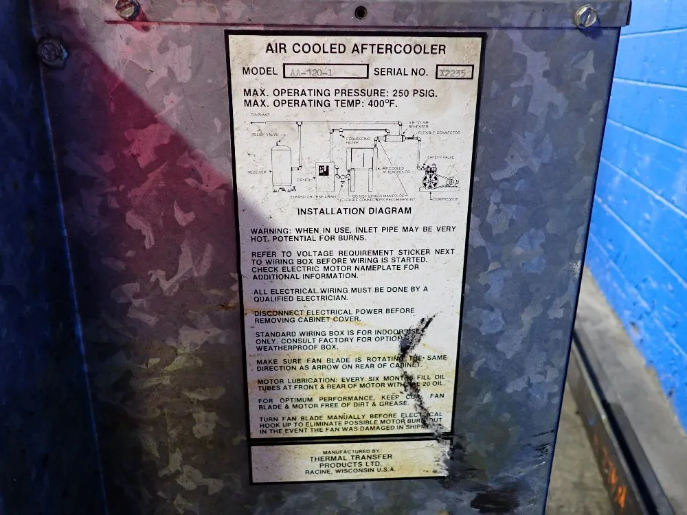 Thermal Transfer Products Air Cooler - Aa-120-1