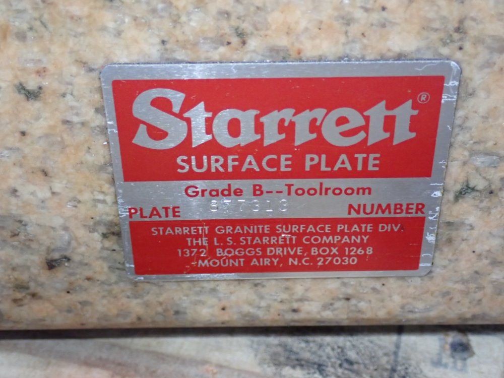 Starrett Granite Surface Plate