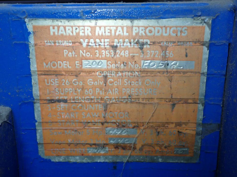 Harper Metal Products Vane Naker