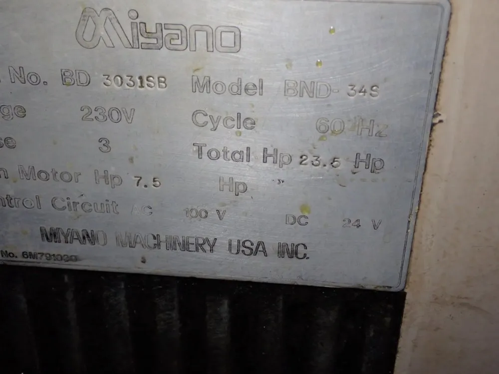 Miyano Miyano Bnd34s Cnc Lathe