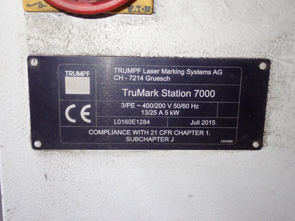 Trumpf 2015 Trumpf Trumark Station 7000 Laser Marker