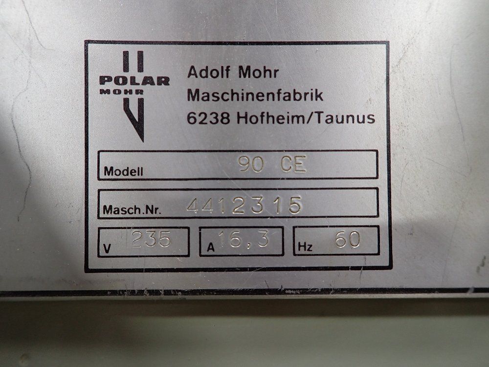 Polarmohr Polarmohr 90 Ce Eltromat 90 Paper Cutter