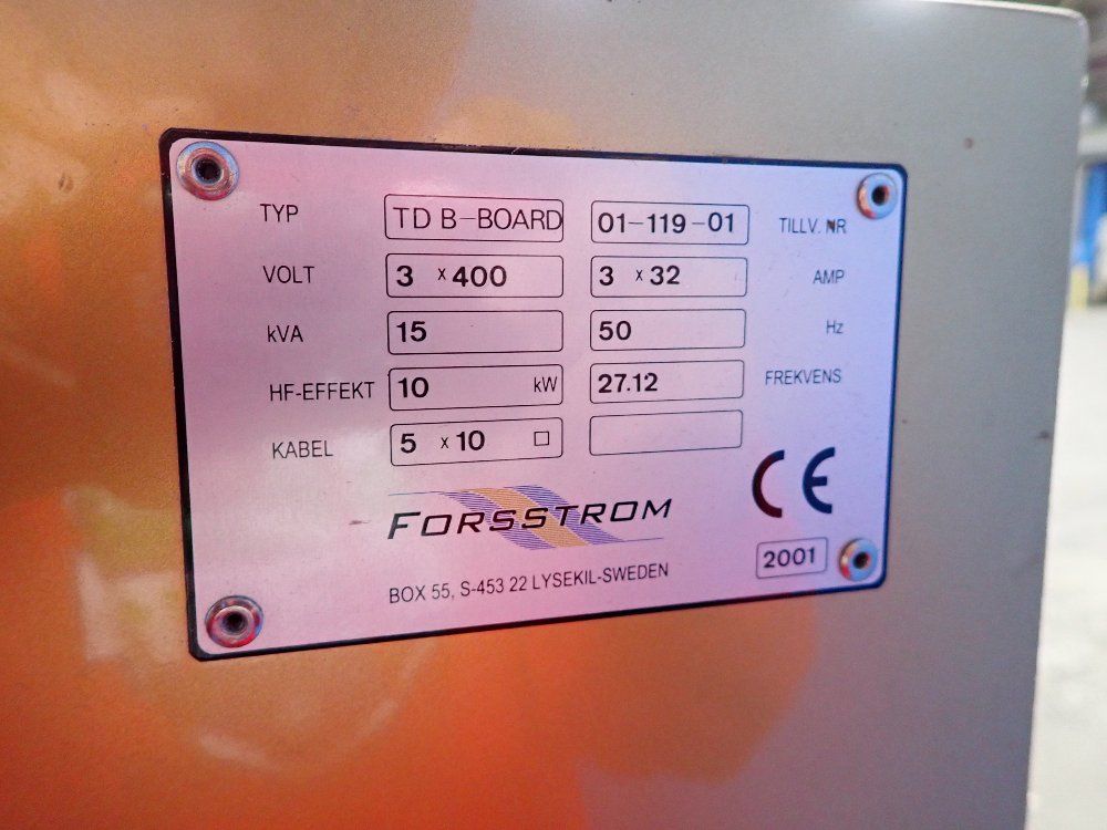 Forsstrom 2001 Forsstrom Td Bboard Hf Welder