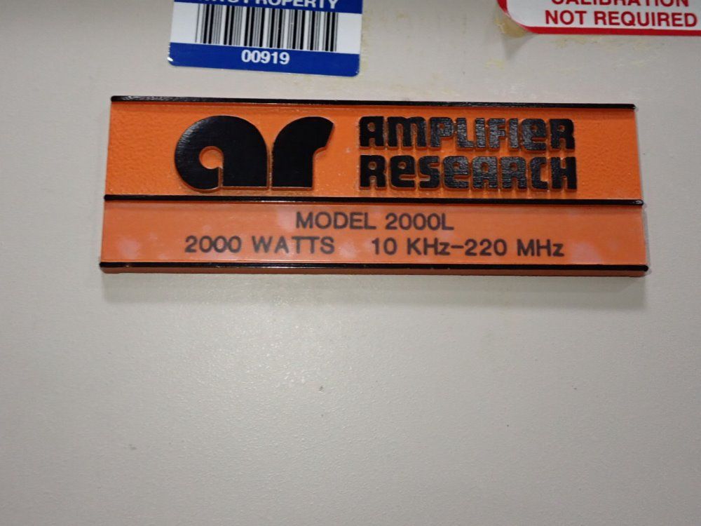 Amplifier Research Amplifier Research 2000l Dc Power Supply